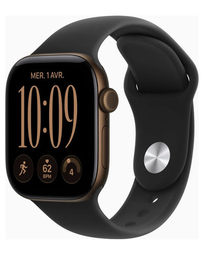 Apple Watch Series 12 boîtier aluminium avec Bracelet Sport noir