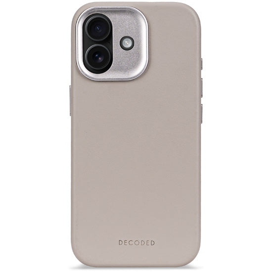DECODED Coque en cuir iPhone 17 Solid clay