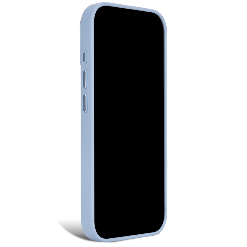 DECODED Coque en cuir avec MagSafe, iPhone 18 Pro / iPhone 17 Pro, Bleu ciel