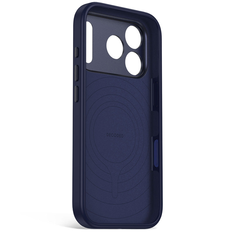 DECODED Coque MagSafe pour iPhone 18 Pro Max / iPhone 17 Pro Max en Silicone antimicrobienne Bleu marine
