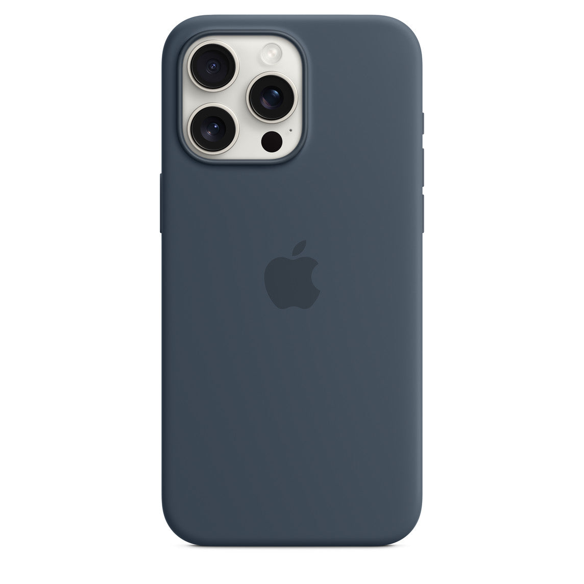 Coque en silicone avec MagSafe pour iPhone 15 Pro Max - MT1P3ZM/A - Bleu orage -