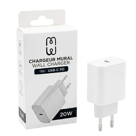 MW- Chargeur 20W PD USB-C Blanc