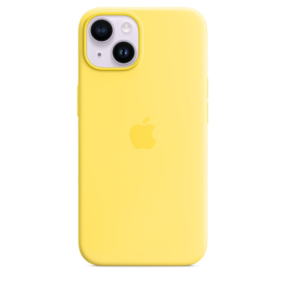 Coque en silicone avec MagSafe pour iPhone 14 - MPT23ZM/A - Soleil pâle -