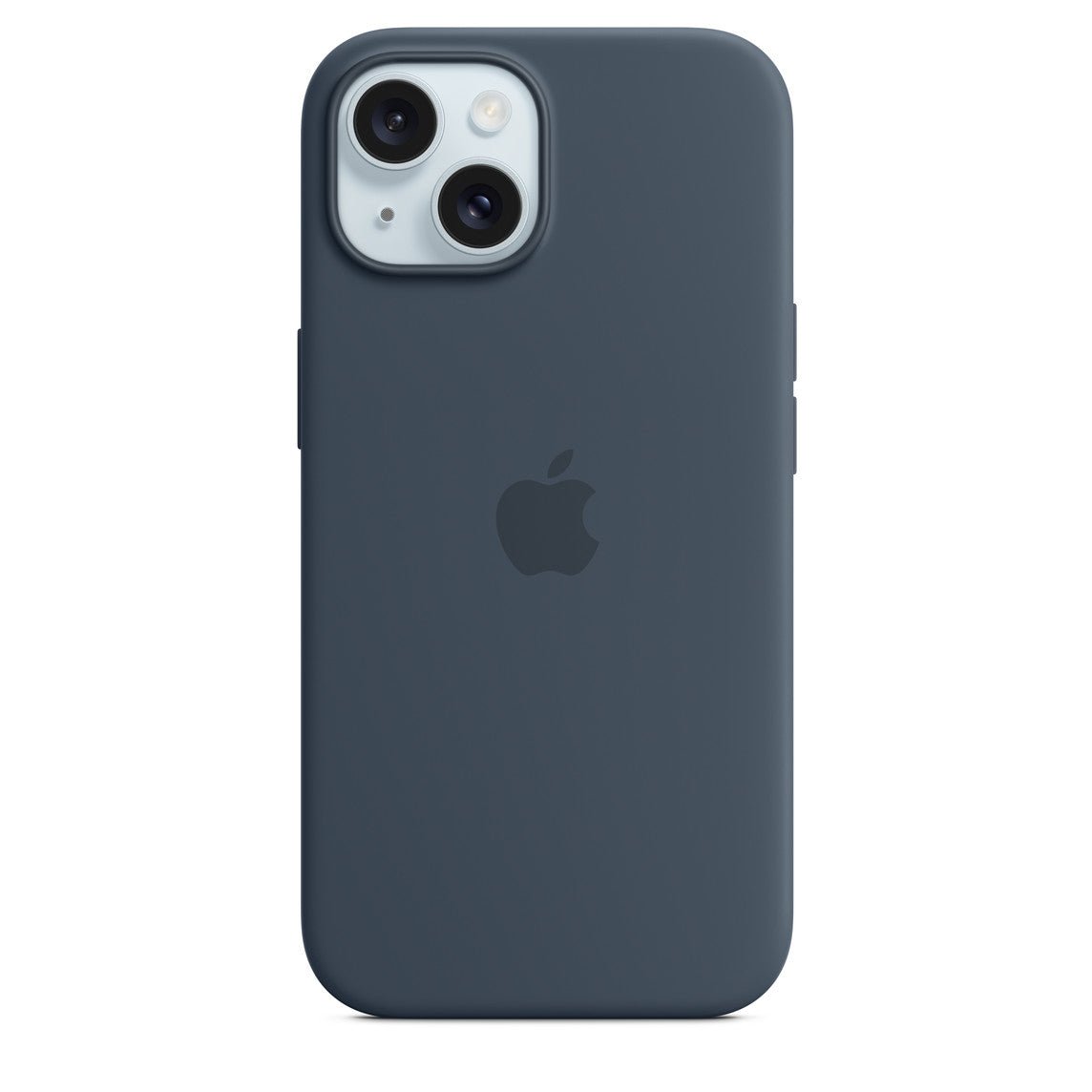 Coque en silicone avec MagSafe pour iPhone 15 - MT0N3ZM/A - Bleu orage -