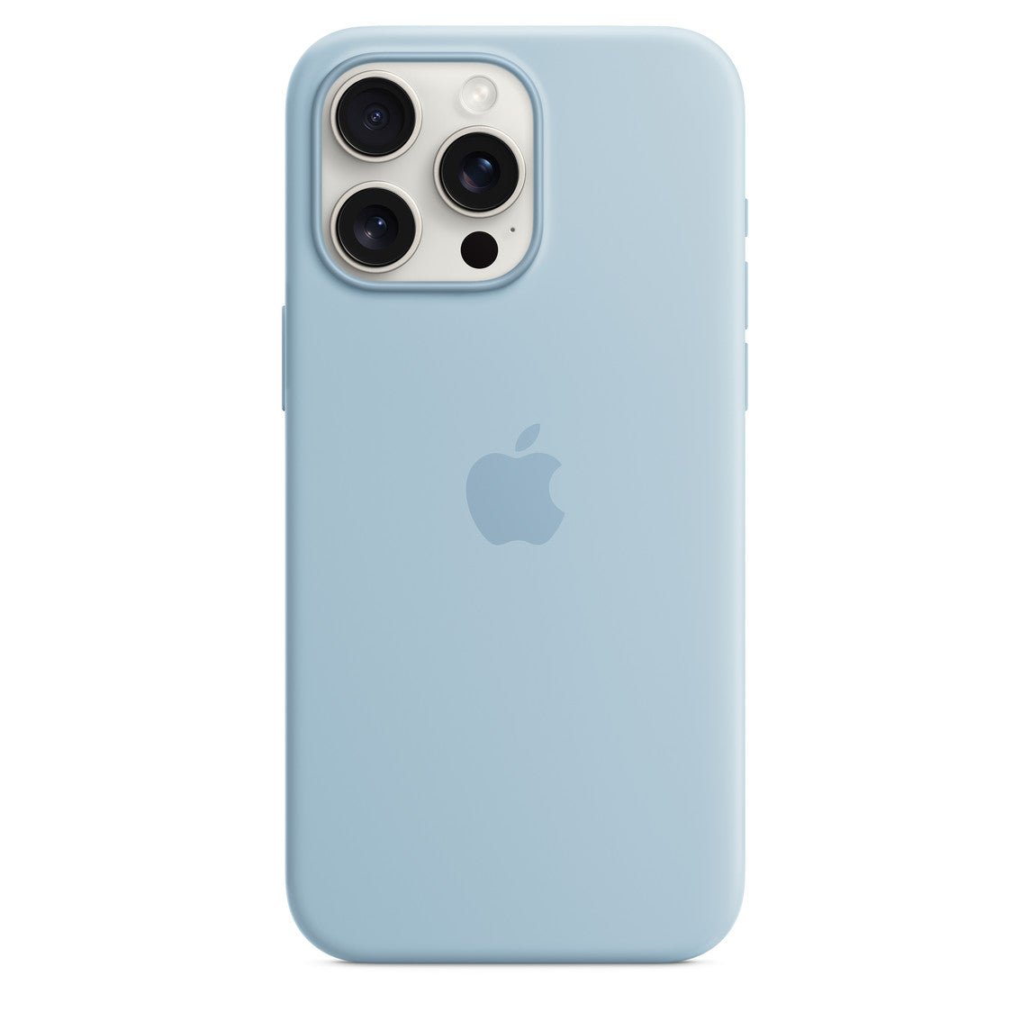 Coque en silicone avec MagSafe pour iPhone 15 Pro Max - MWNR3ZM/A - Bleu clair -