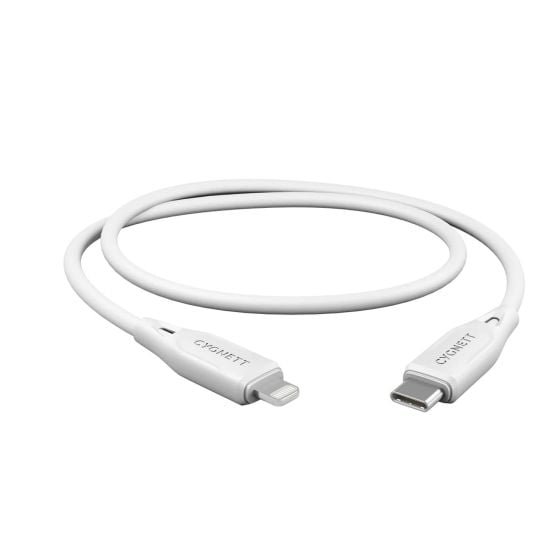 CYGNETT - Câble Essentials 1m Light to USB - C Blanc - A-IPH-UDT17-53 -