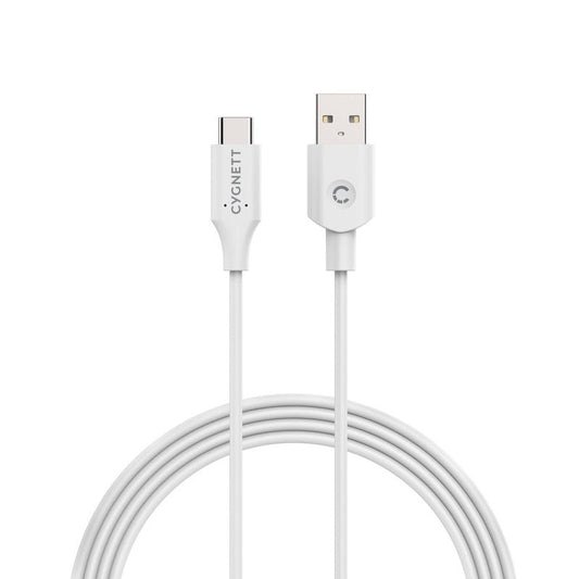 CYGNETT - Câble Essentials USB - C 2.0 to USB - A 1 mètre - Blanc - A - IPH - UDT17 - 35 -