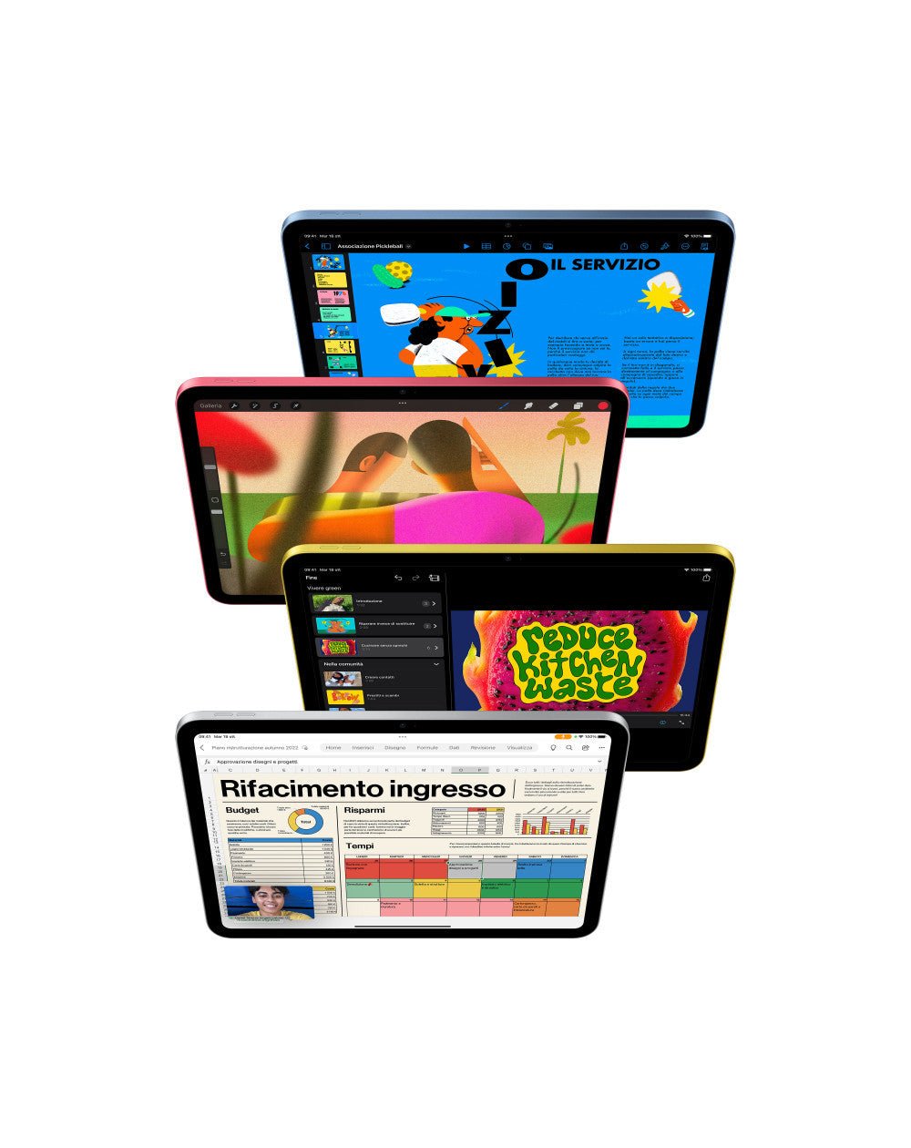 iPad (10ᵉ génération) Écran Retina 10.9" Puce A14 Bionic - MCMC4NF/A - Rose - 64 Go - WiFi