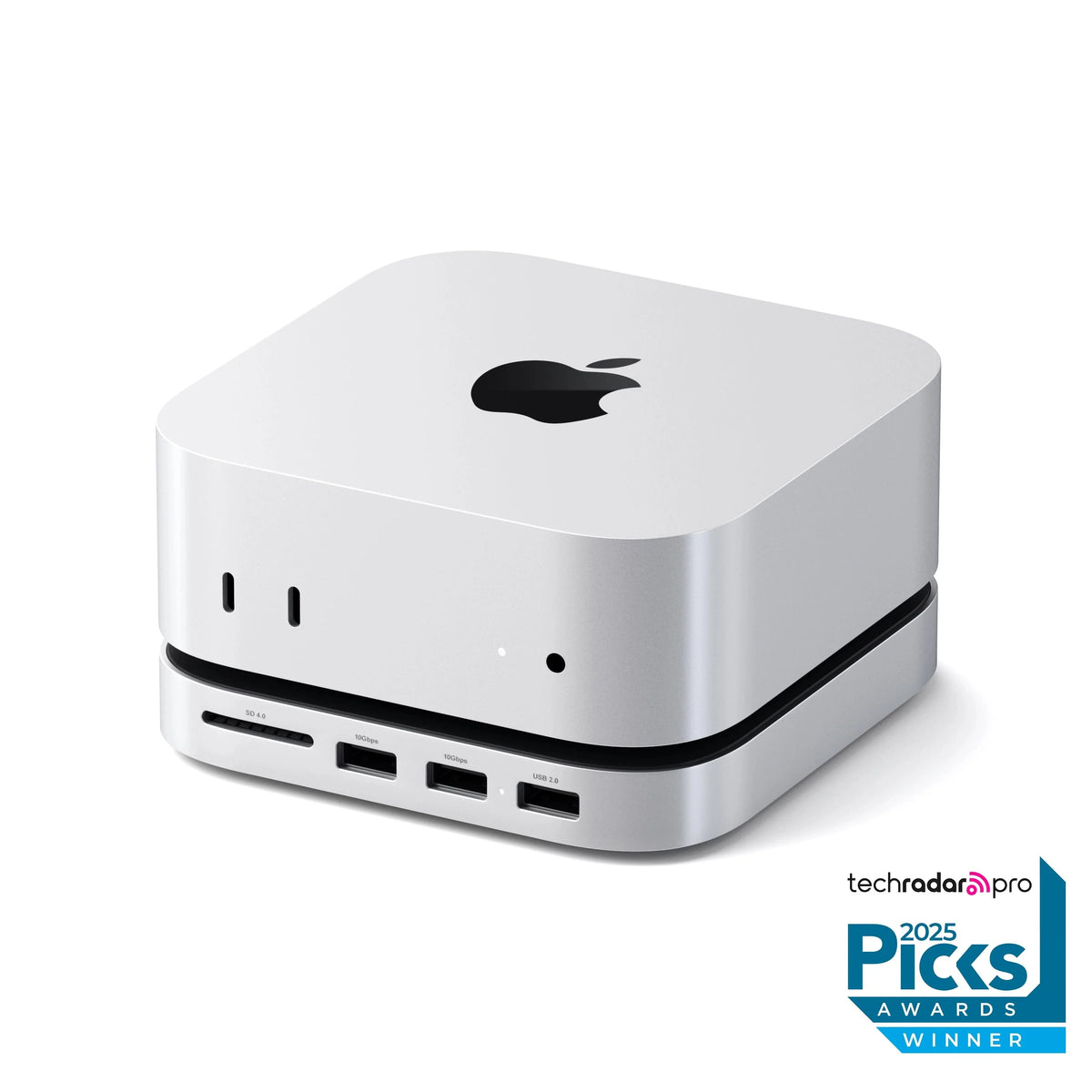 SATECHI Support & Hub pour Mac Mini M4 avec boîtier SSD Silver