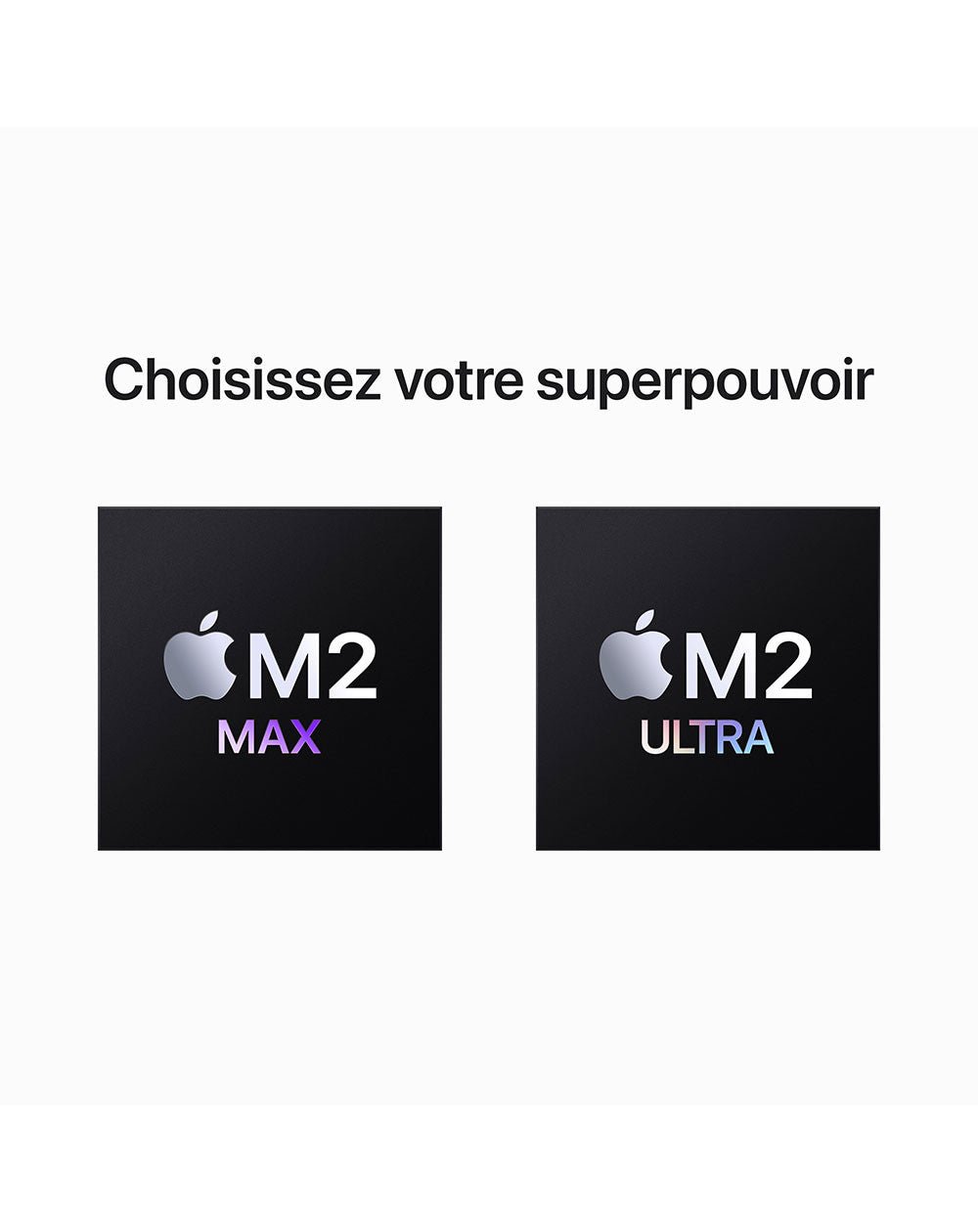 Mac Studio - Apple M2 Max avec CPU 12 cœurs GPU 30 cœurs - MQH73FN/A - 32 Go - SSD de 512 Go -