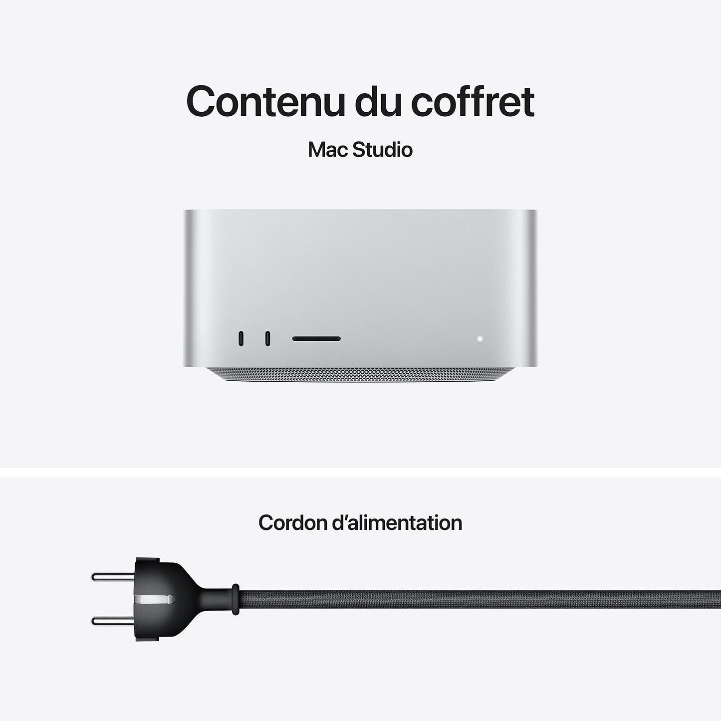 Mac Studio Puce M3 Ultra avec CPU 28 cœurs, GPU 60 cœurs - 96Go/1To - MU973FN/A -