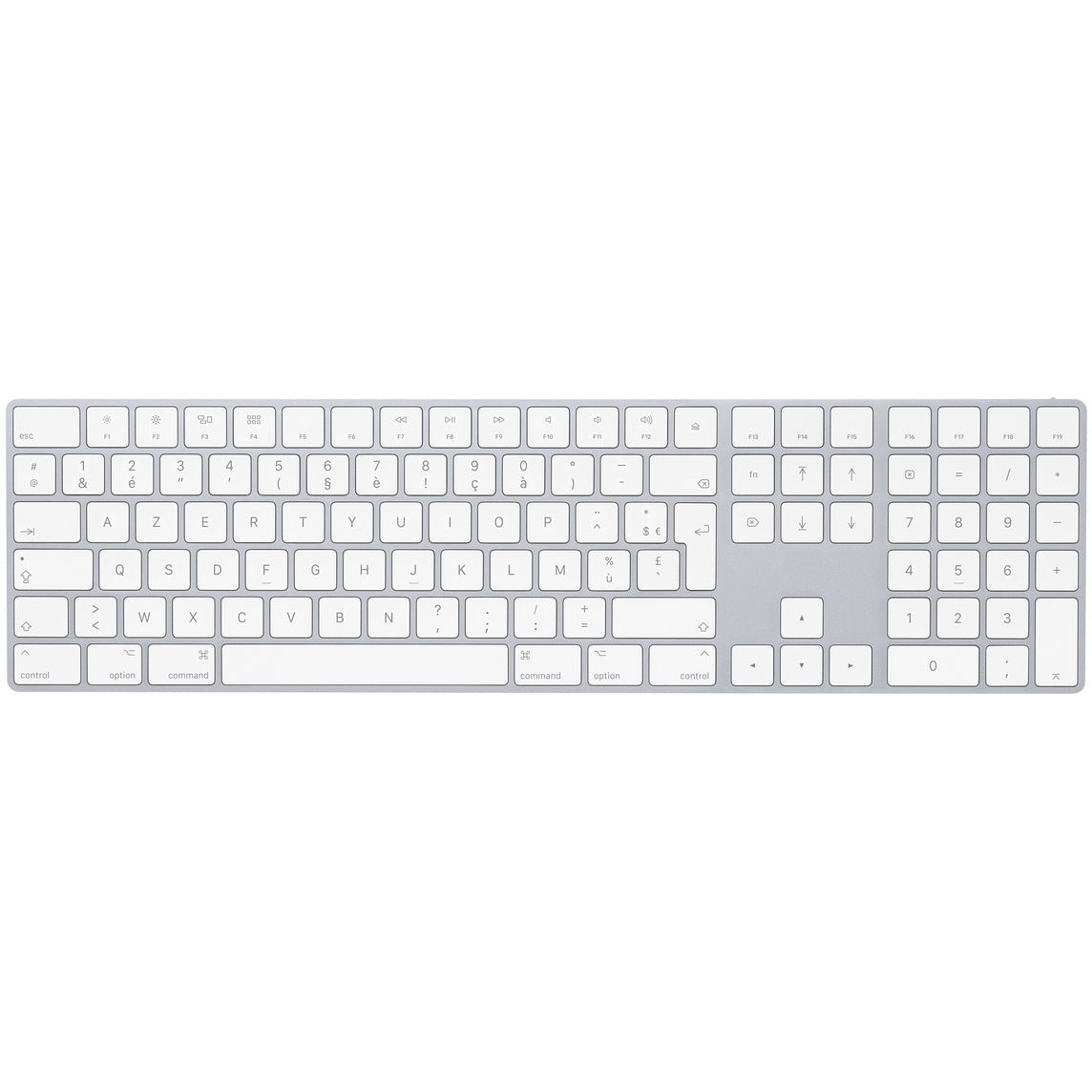 Magic Keyboard avec pavé numérique - Français - Argent - MQ052F/A -