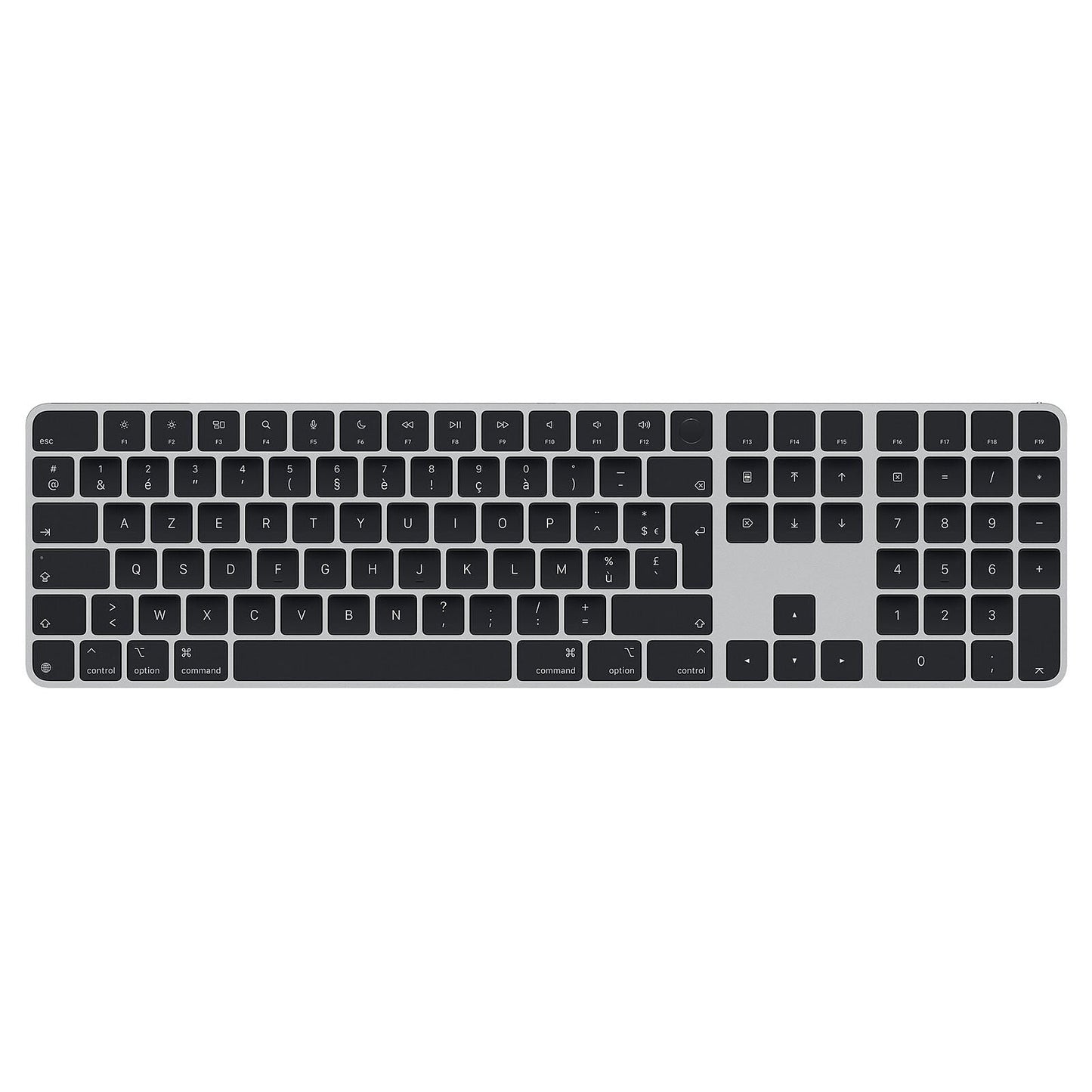 Magic Keyboard avec Touch ID et pavé numérique pour les Mac avec puce Apple - Français - Touches noires - MXK83F/A -