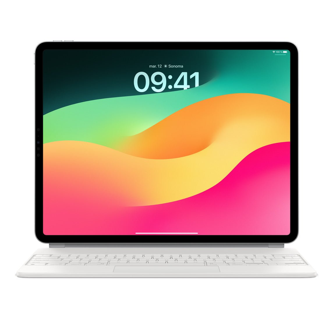 Magic Keyboard pour iPad Pro 12,9 po (3ᵉ, 4ᵉ, 5ᵉ et 6ᵉ génération) - Français - Blanc - MJQL3F/A -