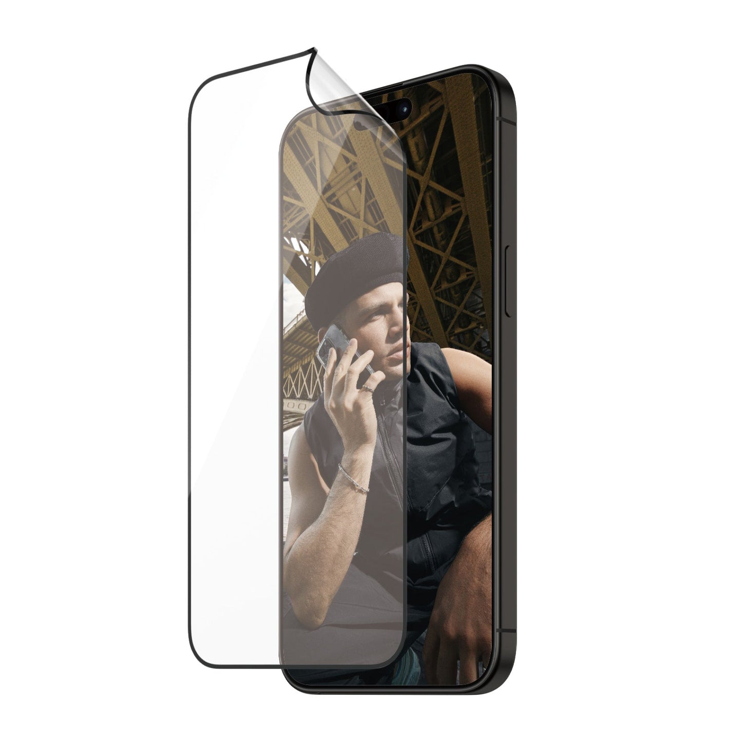 PanzerGlass - Protection d'écran Film Matrix D3O® Ultra - Wide fit - A - IPH - UDD24 - 119 - iPhone 15 Pro -