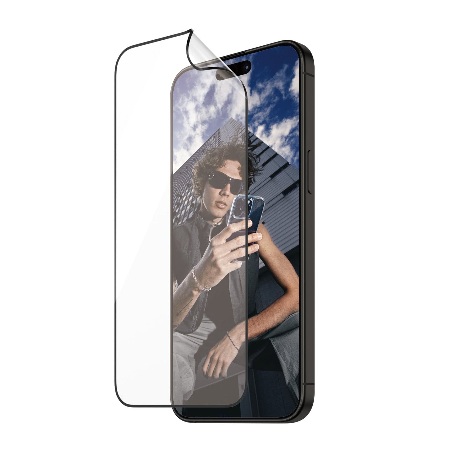 PanzerGlass - Protection d'écran Film Matrix D3O® Ultra - Wide fit - A - IPH - UDD24 - 121 - iPhone 15 Pro Max -