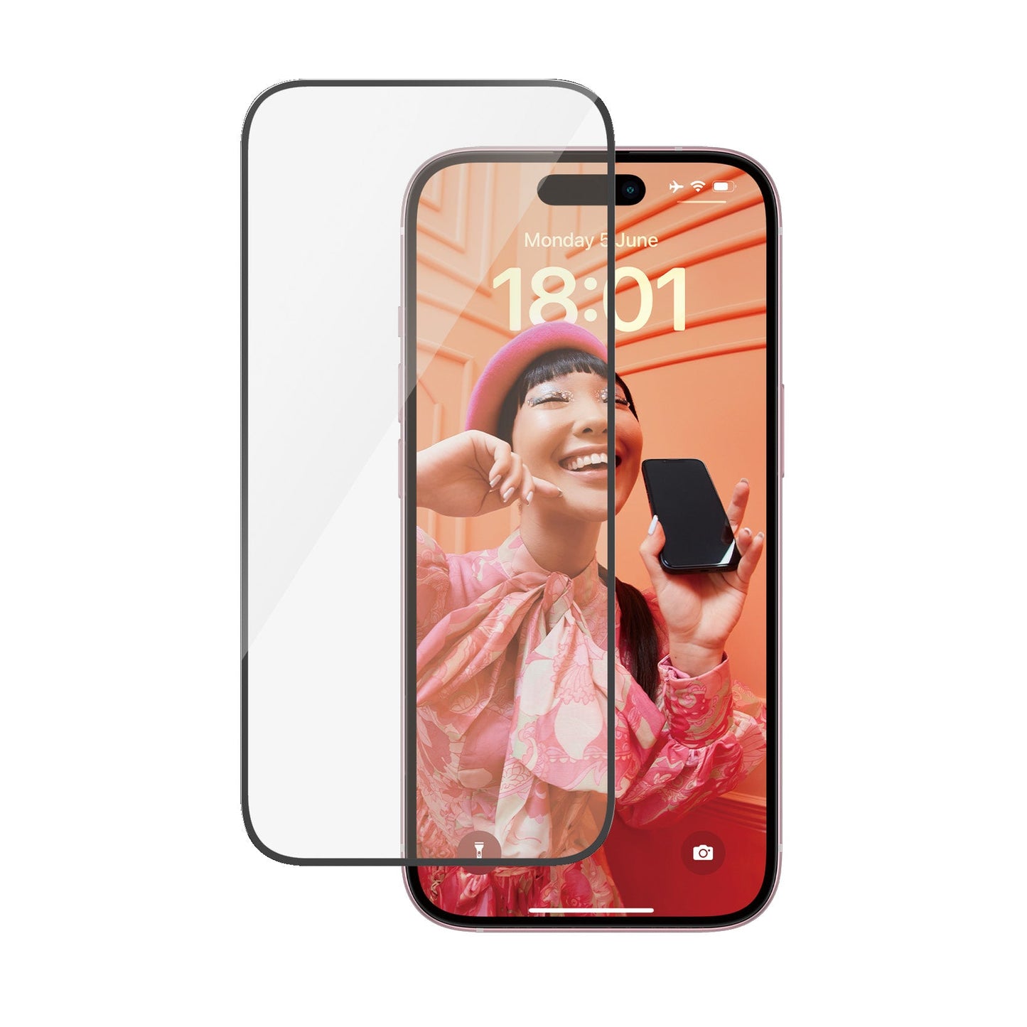 PanzerGlass - Protection d'écran Ultra - Wide fit - A - IPH - UDD24 - 106 - iPhone 15 -