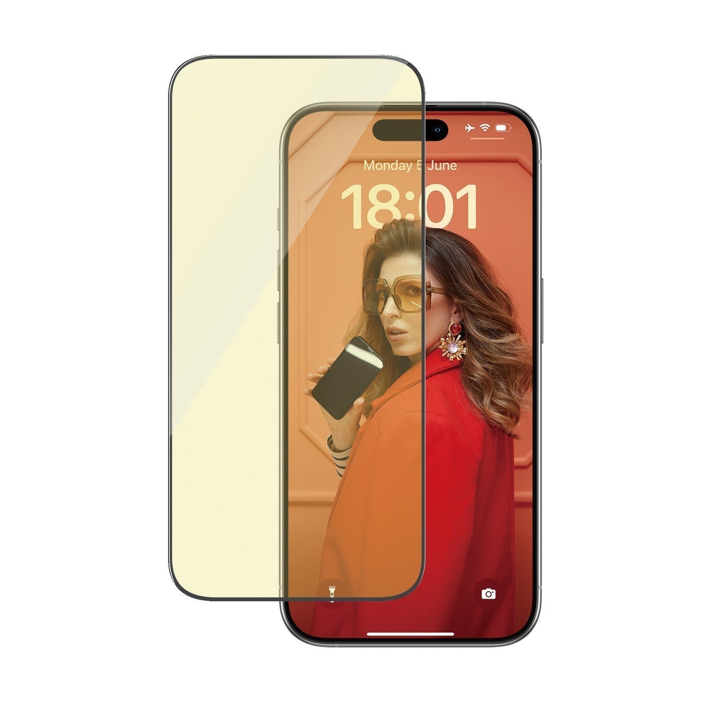 PanzerGlass - Protection d'écran Ultra - Wide fit Anti - reflet & lumière bleue - A - IPH - UDD24 - 115 - iPhone 15 Pro -