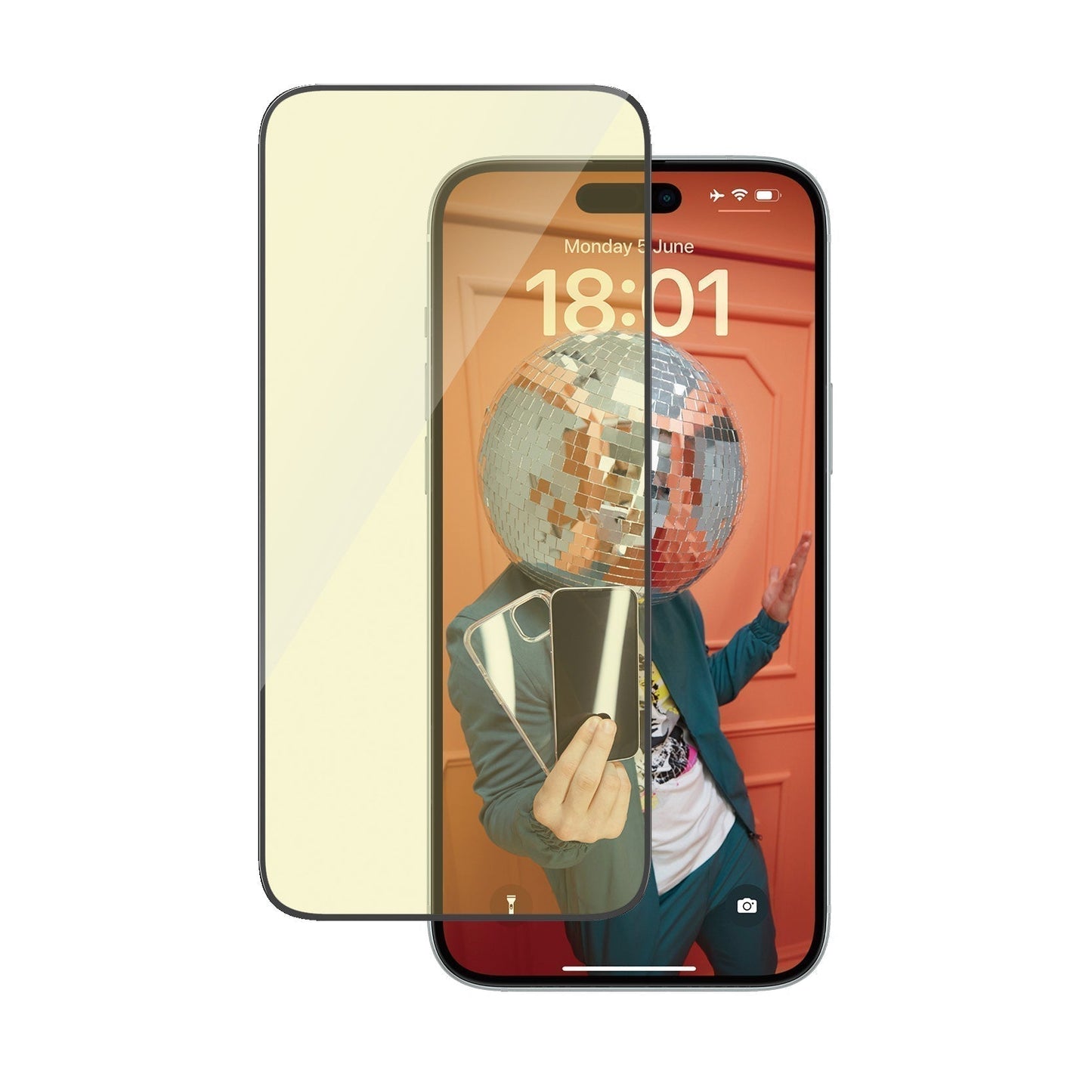 PanzerGlass - Protection d'écran Ultra - Wide fit Anti - reflet & lumière bleue - A - IPH - UDD24 - 116 - iPhone 15 Plus -