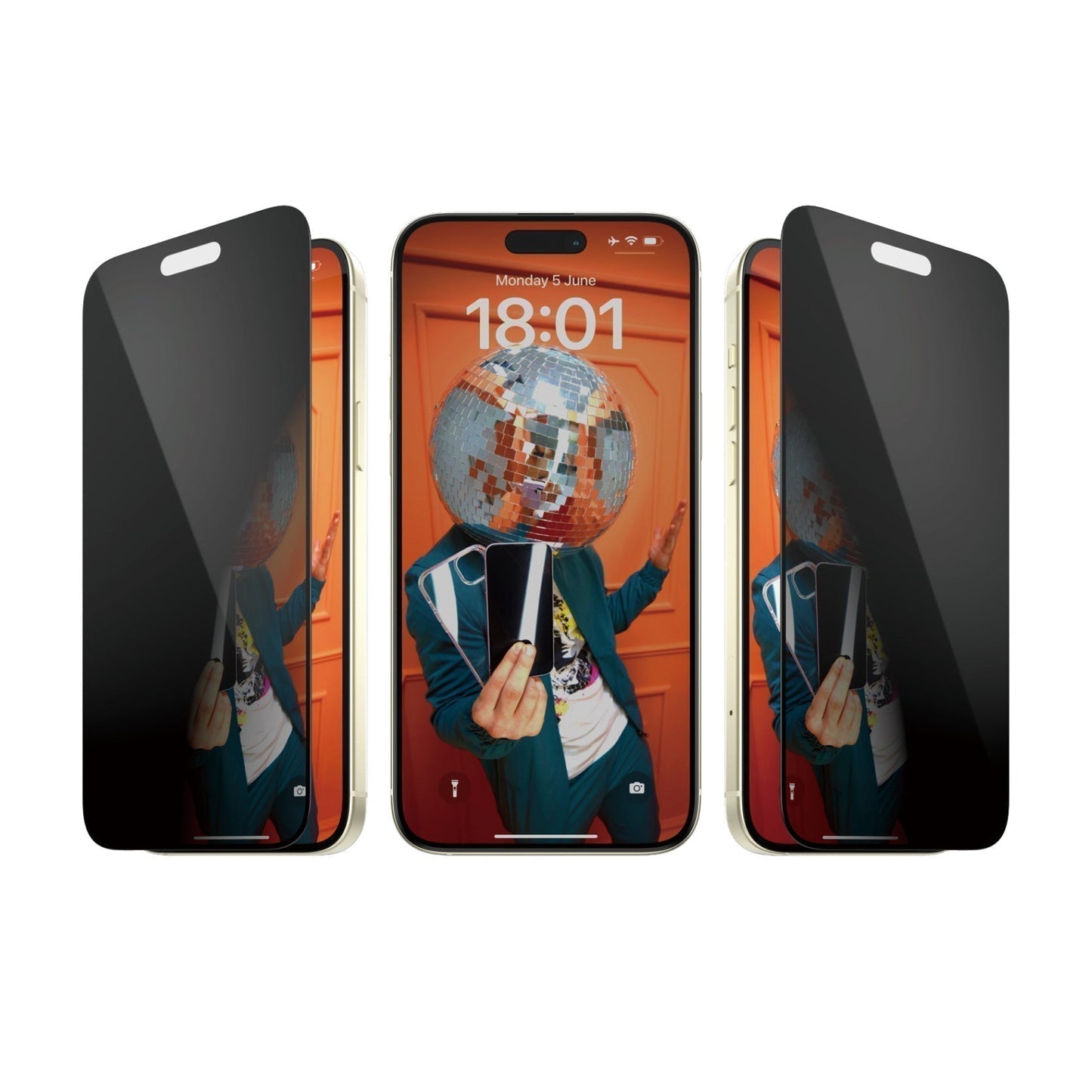 PanzerGlass - Protection d'écran Ultra - Wide fit Privacy - A - IPH - UDD24 - 112 - iPhone 15 Plus -