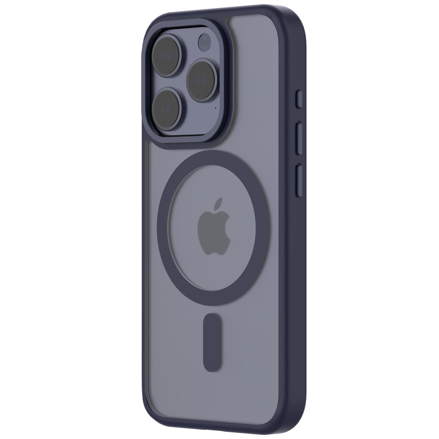 QDOS HYBRID SOFT avec SNAP (Magsafe) iPhone 15 Pro - A - IPH - UDQ15 - 189 - Blanc Gris -