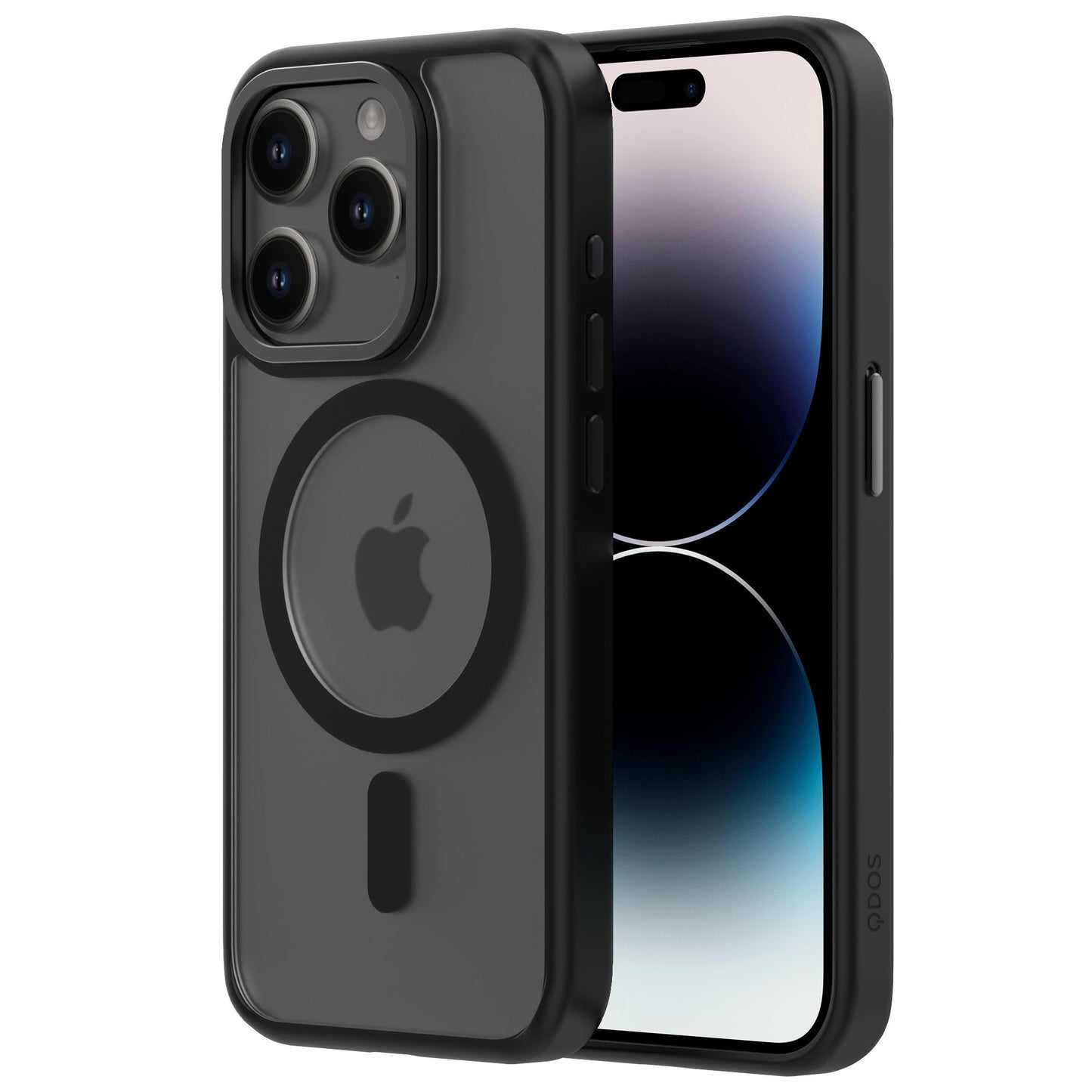 QDOS HYBRID SOFT avec SNAP (Magsafe) iPhone 15 Pro - A - IPH - UDQ15 - 186 - Minuit -