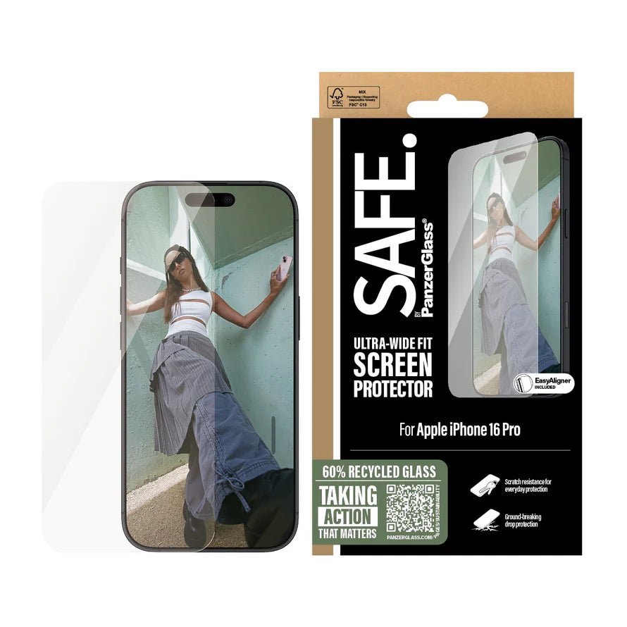 SAFE by PanzerGlass - Protection d'écran Ultra - Wide fit - A - IPH - UDD24 - 138 - iPhone 16 Pro -