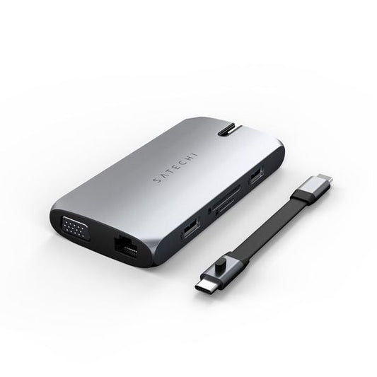 SATECHI Adaptateur multiport USB - C on - The - Go 9 - en - 1 (Gris sidéral) - A - UNI - UDT17 - 54 -