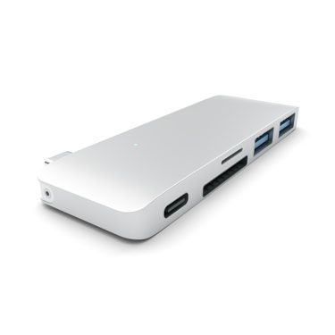 SATECHI Adaptateur Passthrough USB - C 4 - en - 1 (Argent) - A - UNI - UDT17 - 56 -