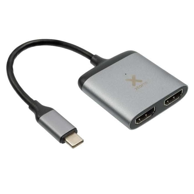 XTORM Multiports USB - C vers 2x HDMI Gris - A - UNI - UDT17 - 108 -