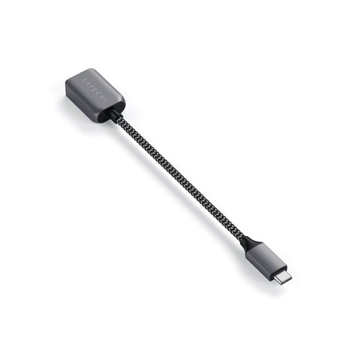 SATECHI - Câble adaptateur USB-C vers USB 3.0-USB Type-C vers Type-A (Gris sidéral)