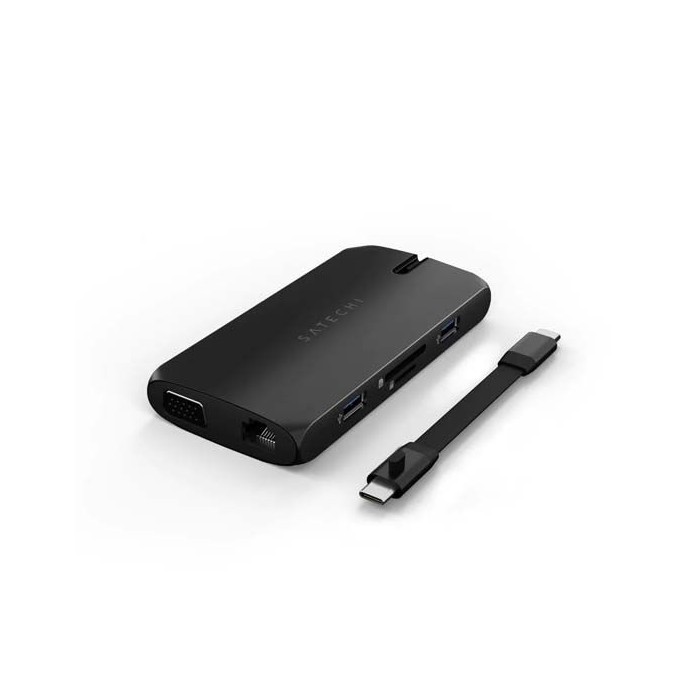 SATECHI Hub USB-C Multiports On-The-Go - Black