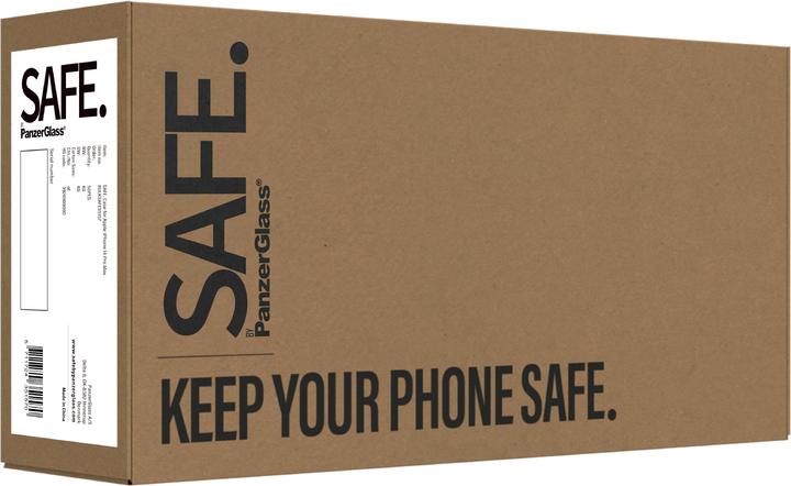 SAFE by PanzerGlass Coque de protection transparente en TPU pour iPhone 14 Pro Max