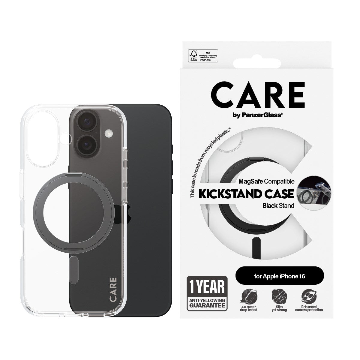 CARE Feature Kickstand iPhone 16