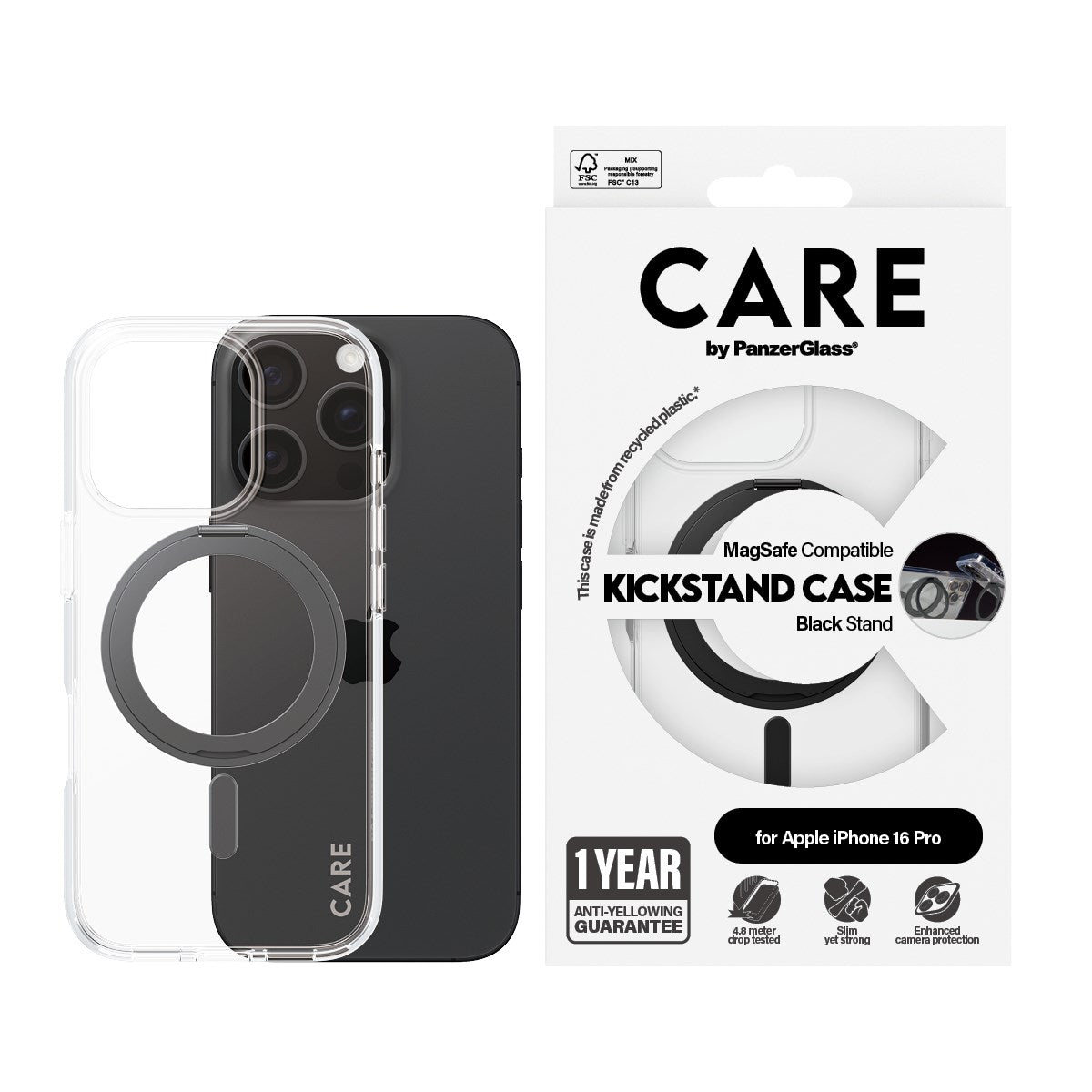 CARE Feature Kickstand iPhone 16 Pro