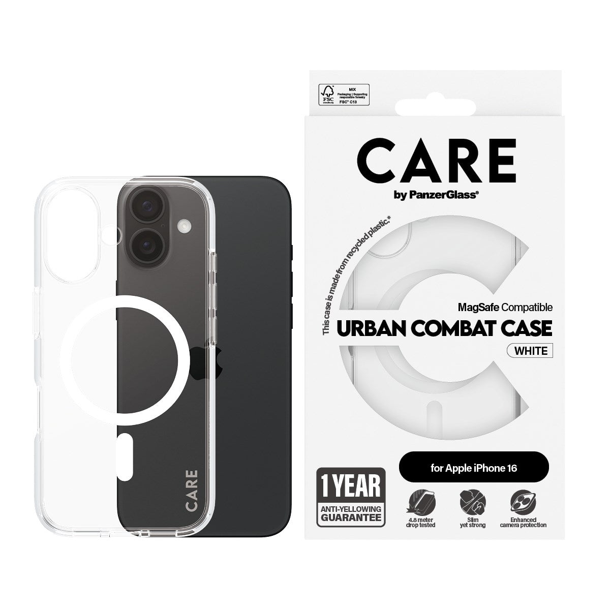 CARE Flagship White MagSafe iPhone 16