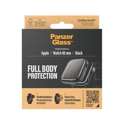 PanzerGlass film de protection intégrale noir pour Apple Watch Series 4 / 5 / 6 / SE 40 mm