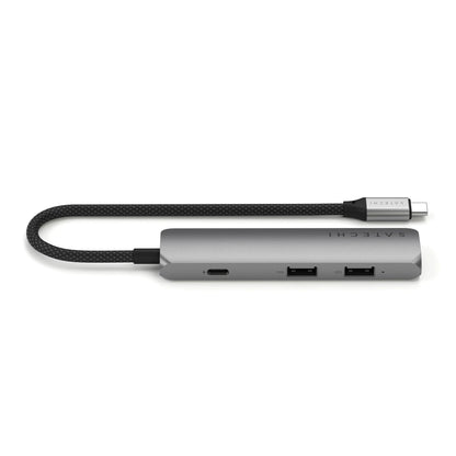 SATECHI Hub USB-C Slim Multiport 4-in-1 4K Argent