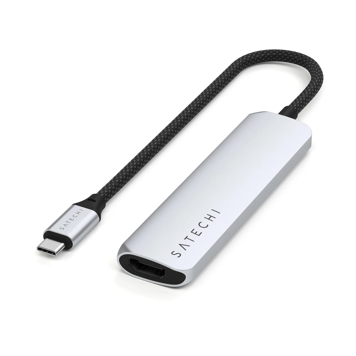 SATECHI Hub USB-C Slim Multiport 4-in-1 4K Argent