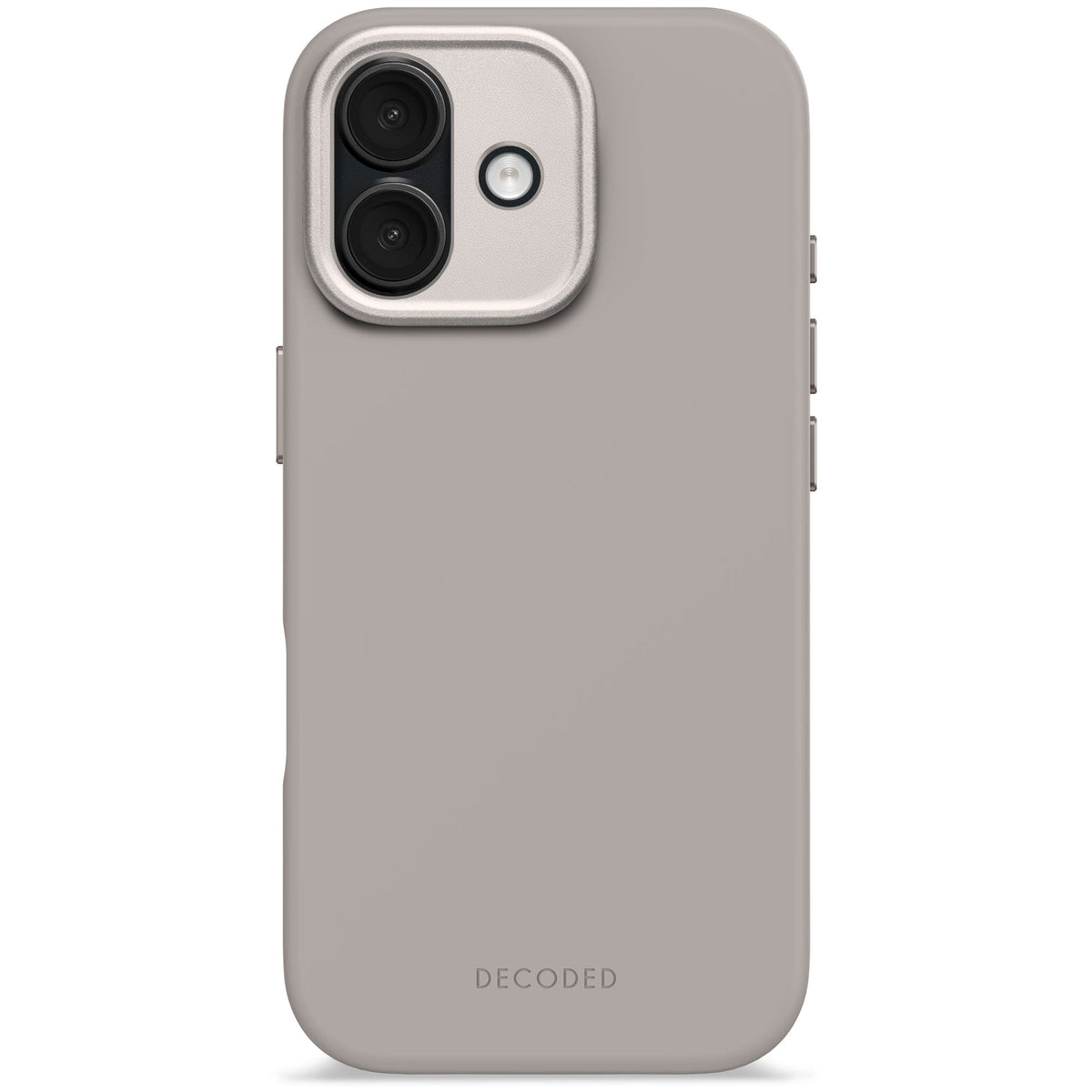 DECODED Coque silicone iPhone 17 Soft Taupe