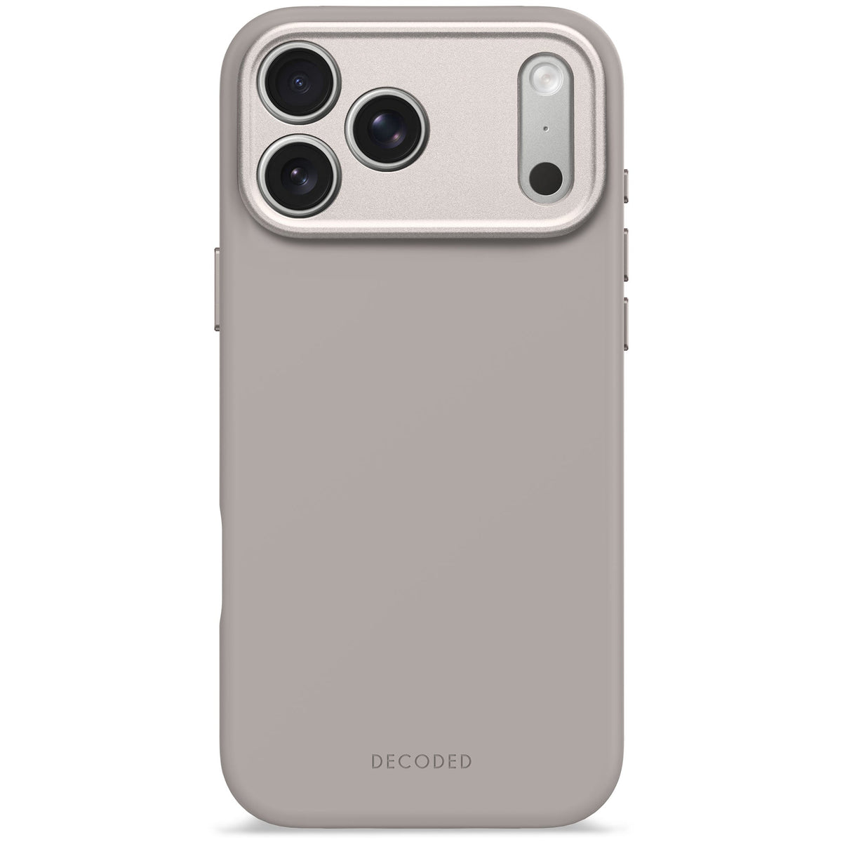 DECODED Coque silicone iPhone 17 Pro Max Soft Taupe