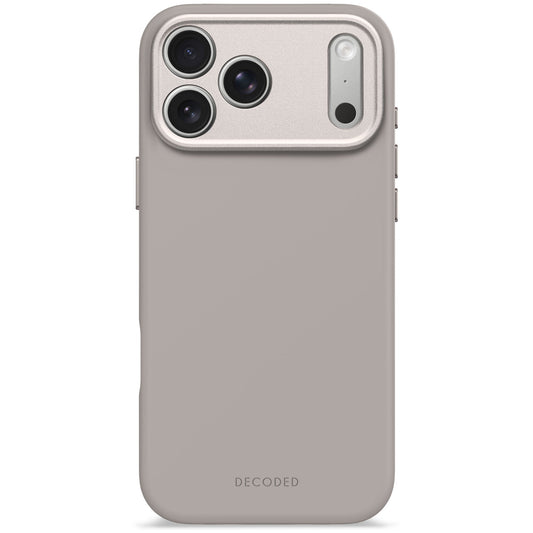 DECODED Coque silicone iPhone 17 Pro Max Soft Taupe