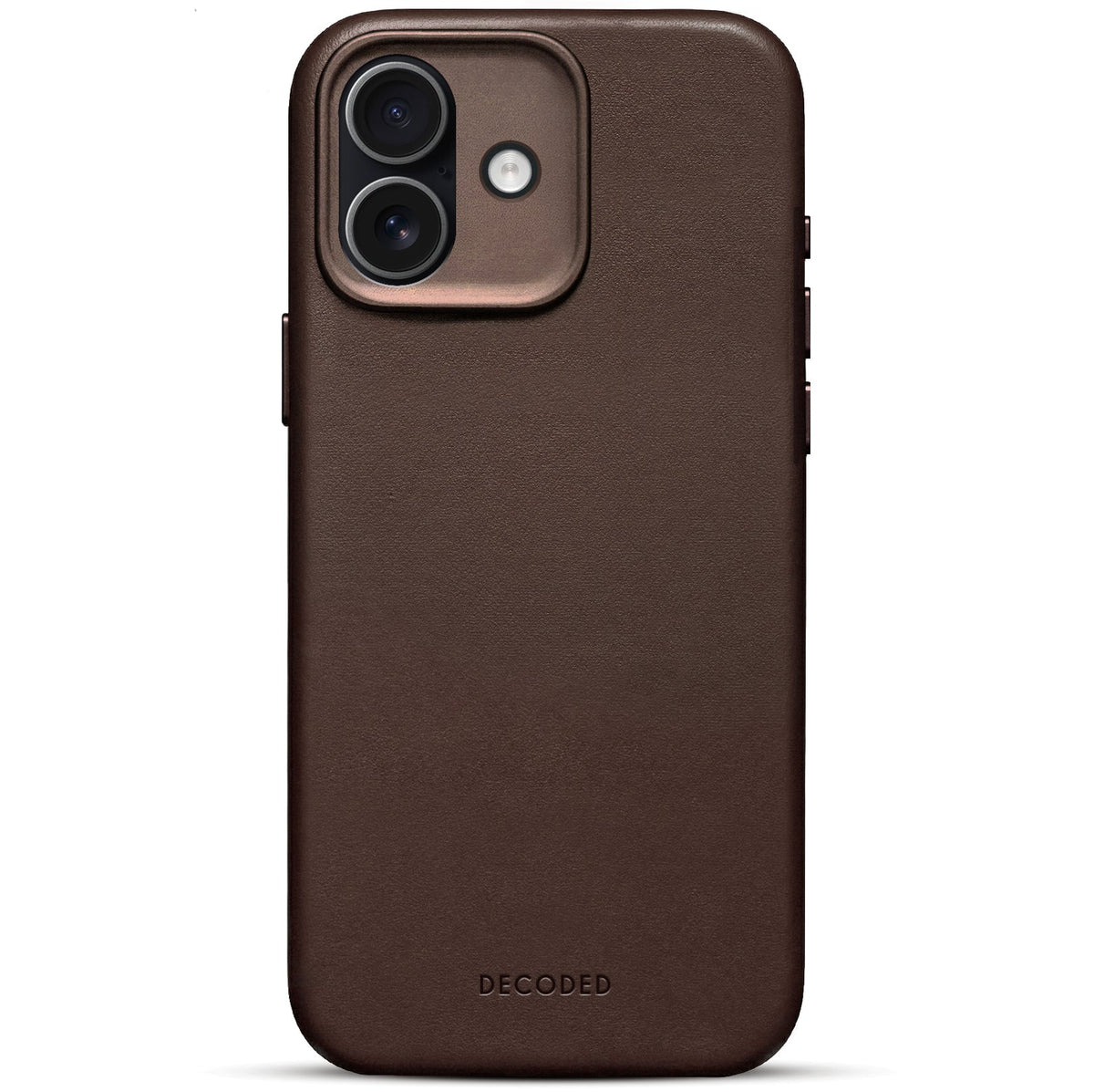 DECODED Coque Cuir iPhone 17 Chocolate Brown
