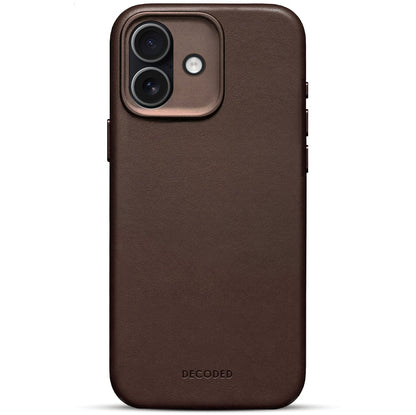 DECODED Coque Cuir iPhone 17 Chocolate Brown