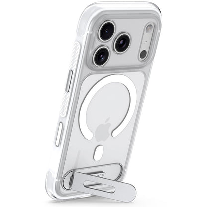 DECODED Coque Hybrid Stand MagSafe iPhone 18 Pro Max / iPhone 17 Pro Max, Transparent