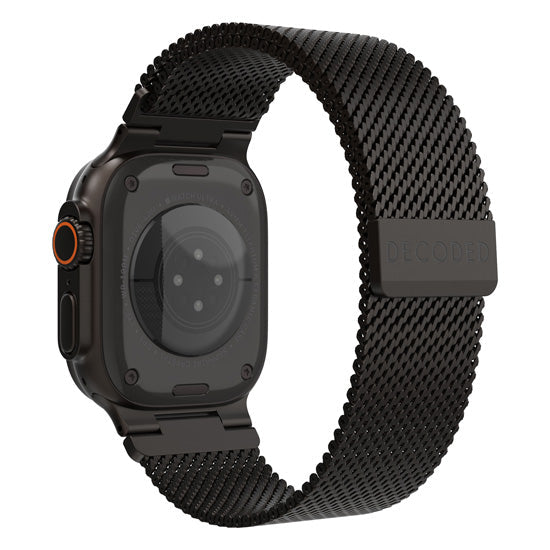 DECODED Bracelet pour Apple Watch Ultra 44 / 45 / 46 / 49 mm Milan Traction Magnétique Noir
