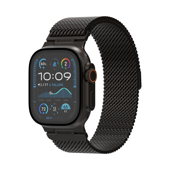 DECODED Bracelet pour Apple Watch Ultra 44 / 45 / 46 / 49 mm Milan Traction Magnétique Noir