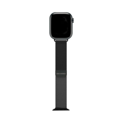 DECODED Bracelet pour Apple Watch 38 / 40 / 41 / 42 mm Modèle Milan Traction V2 Noir