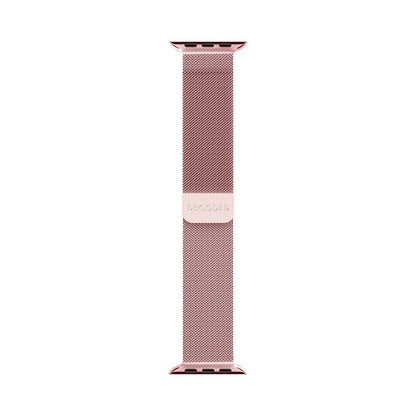 DECODED Bracelet pour Apple Watch 38 / 40 / 41 / 42 mm Modèle Milan Traction V2 Rose