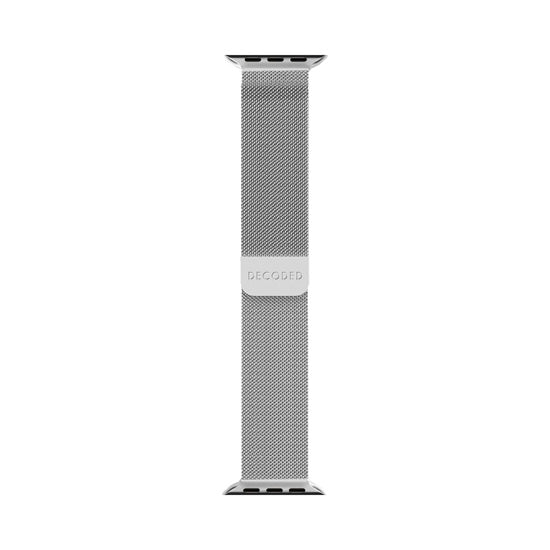 DECODED Bracelet pour Apple Watch 38 / 40 / 41 / 42 mm Modèle Milan Traction V2 Argent